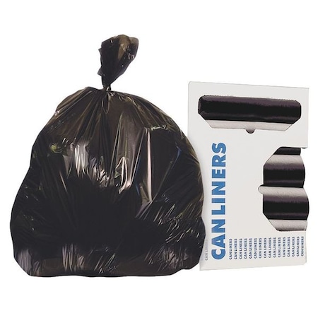 Heritage Bag Trash Bag, 33X40, Black, 16Mic, HDPE, PK250 Z6640VK R01
