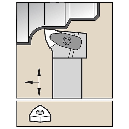 Widia Indexable Toolholder, DWLN,  DWLNL164DKC3