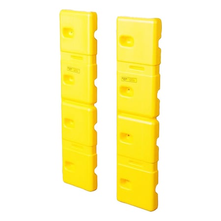 Zoro Select Wall Protector, Yellow, PK2 1728