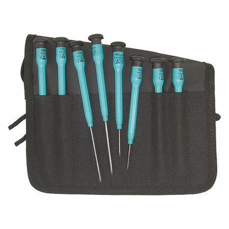 MOODY TOOL Screwdriver Set, Slotted/Phillips Combo Set ESD, 8 pcs 57-0635