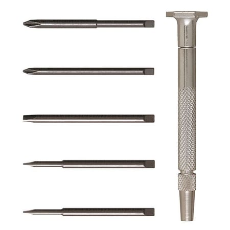 Moody Tool Steel Slot/Cross Point Driver Set, 6Pc 58-0139