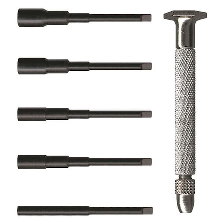 Moody Tool Mag Handle Metric Hex Driver, Set 7Pc 58-0178