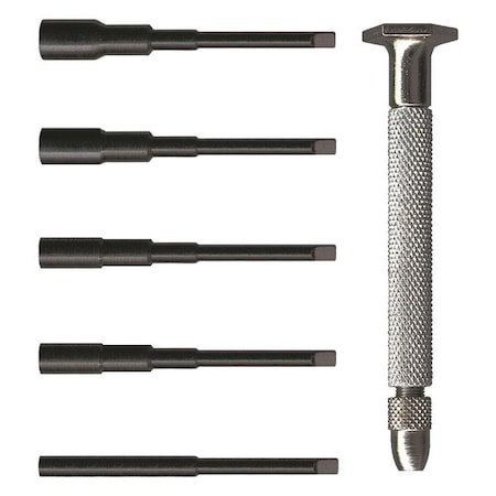 Moody Tool Mag Handle Nut Driver Set, 6 Pc 58-0179