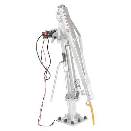 Vestil Winch Operated Truck Jib Crane, Galv Dc WTJ-4-G-DC