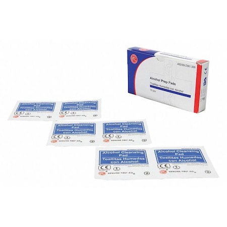 Genuine First Aid Alcohol Prep Pads, PK10 9999-1002