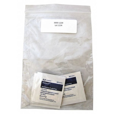 Genuine First Aid Alcohol Prep Pad, PK10 9999-1209