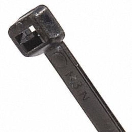 Nsi Cable Tie, UV Black, Nylon 66, 50 lb. Strength 7500X