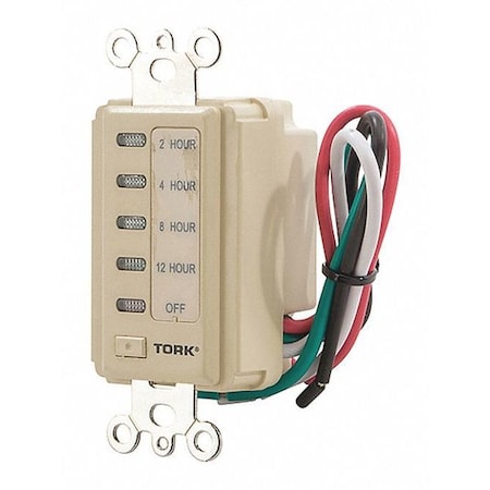 Nsi Tork Interval Timer 12 Hr 120V Ivory D212H