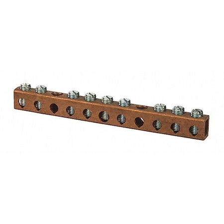 Nsi Copper Neutral Bar 8 Circuit CN70-10-1