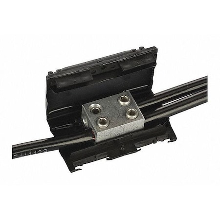 Nsi Wire Connector Kit, 2 AWG Max, 4 Port, Black, 1,000 V ESGTS-2
