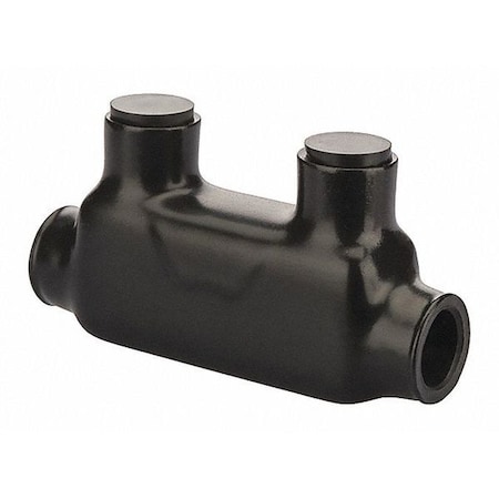 Polaris Inline Splice Wire Connector, 1/0 AWG Max, Black, Plastisol Insulation, 600 V ISR-1/0