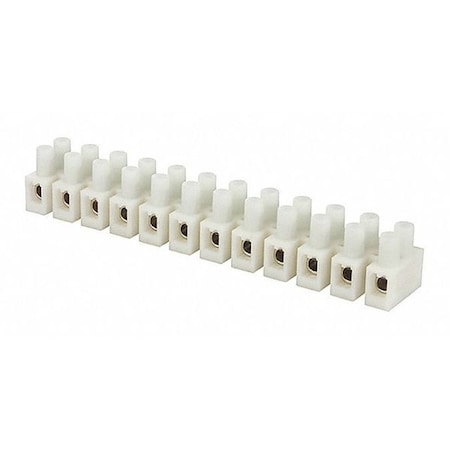 Nsi Terminal Block, 50 A, 300 V, 8 AWG, White ITB50-12