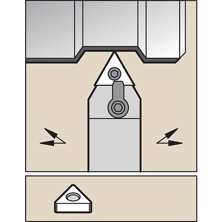 Widia Indexable Toolholder, MTEN,  MTENNS164