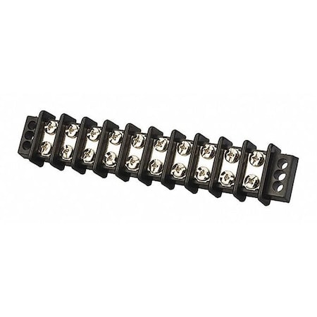 Nsi Terminal Strip, 2 Row, 30 A, 600 V, 14 AWG TB3096-10