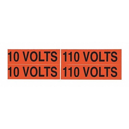 Nsi Voltage Markers 110 Volts VM-B-1