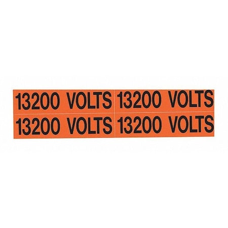 Nsi Voltage Markers (4) 13200 Volts VM-B-27