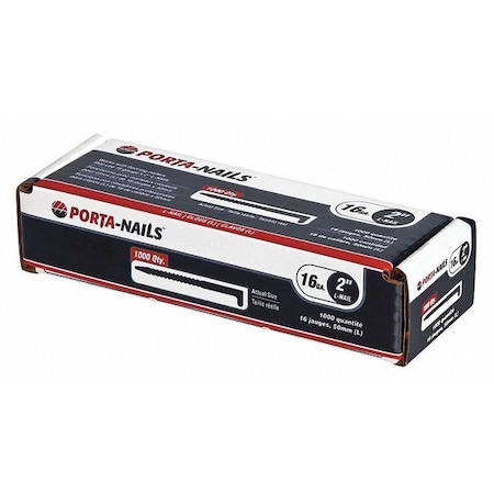 Porta-Nails L-Porta Nails16 Gauge2", PK1000 4702