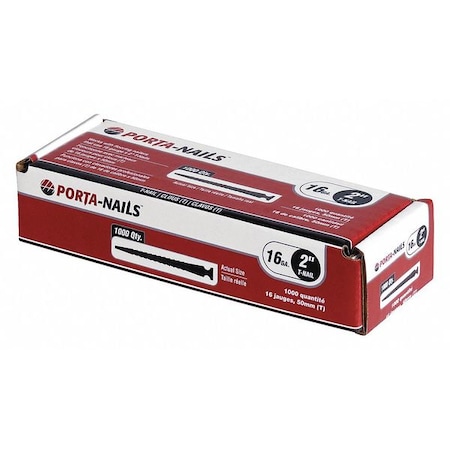 Porta-Nails T-Porta Nails16 Gauge2", PK1000 42629