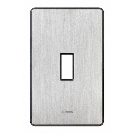 Lutron Traditional Fassada Wall Plates, Number of Gangs: 1 Stainless Steel, Satin Finish, Stainless Steel FW-1-SS