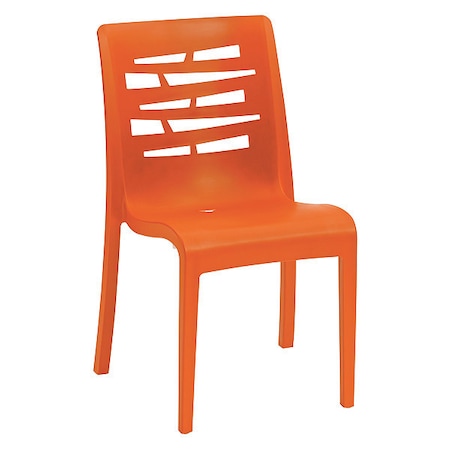 Grosfillex Essenza Stacking Chair, Orange US218019