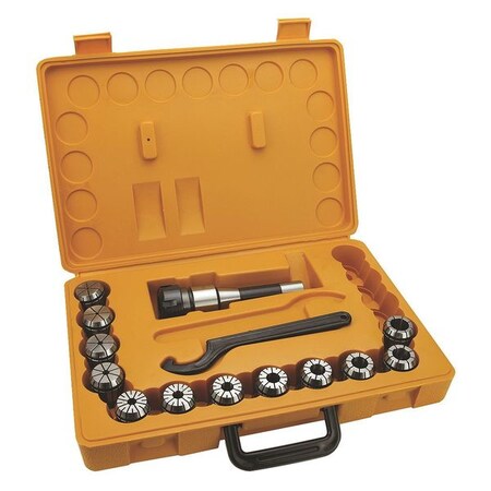 Palmgren Collet Chuck Set, ER32-R8, 12 pcs 9680171