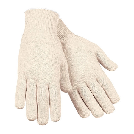 Mcr Safety Gloves, 13 Gauge, Cotton Nat L, PR 9613LM