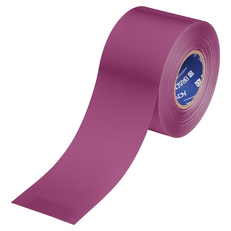 Brady Floor Marking Tape, Purple, 4"W, 100ft 177074