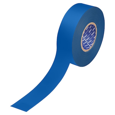 Brady Floor Marking Tape, Blue, 2"W, 100ft 177019