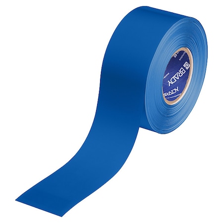 Brady Floor Marking Tape, Blue, 3"W, 100ft 177023