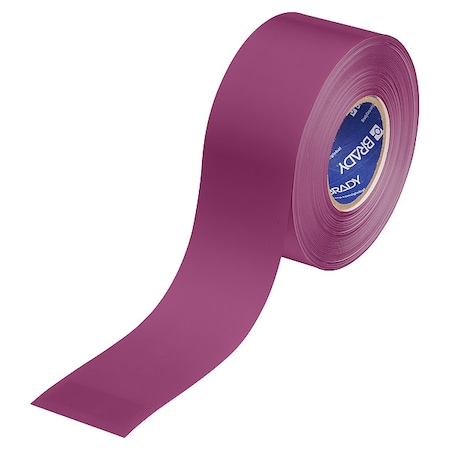 Brady Floor Marking Tape, Purple, 3"W, 100ft 177043