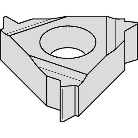 Widia Threading Insert, 3ER, Triangle 3ER8NPT