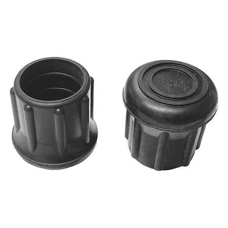 Zoro Select Protective Leg Tip, SlipOn, Rd, 1-3/32, PK25 LTB 21B