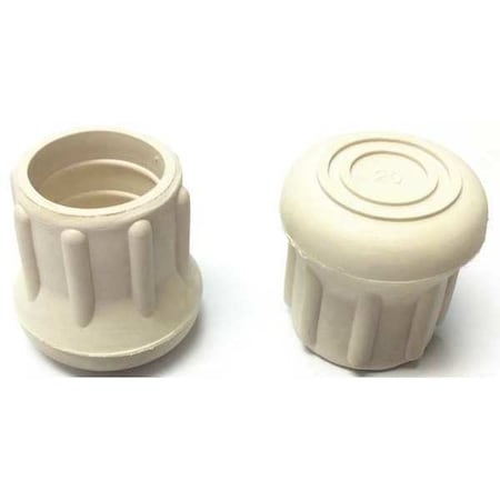 Zoro Select Protective Leg Tip, SlipOn, Rd, 31/32", PK10 LTB20WE