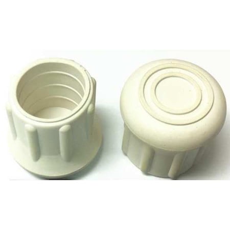 Zoro Select Protective Leg Tip, SlipOn, Rd, 31/32", PK10 LTB 20W/W