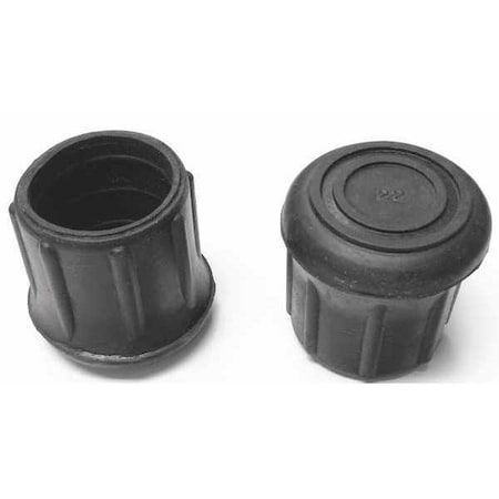 Zoro Select Protective Leg Tip, SlipOn, Rd, 1-7/32, PK10 LTB 22B/W