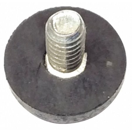 Zoro Select Bumper, Rubber, Black, 1/2"H x 1/2"W, PK.25 MB47-034F