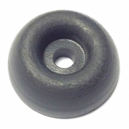 Zoro Select Bumper, Rubber, Black, 1/32"H x 1/32"W, PK.10 775R-034S