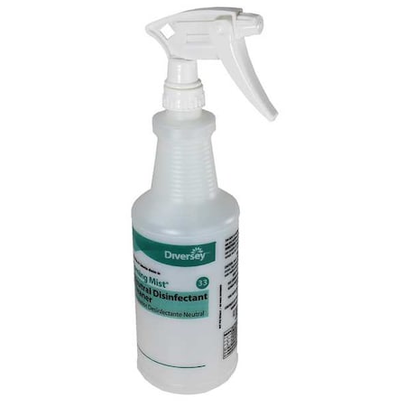 Tolco 32 oz. Clear, Preprinted Trigger Spray Bottle, PK12 130256