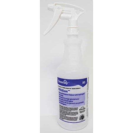 Tolco 32 oz. Clear, Preprinted Trigger Spray Bottle, PK12 130274