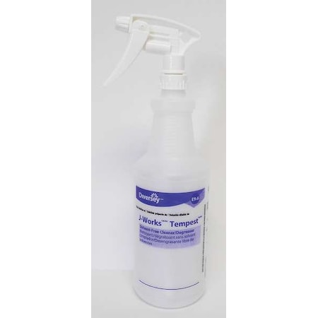 Tolco 32 oz. Clear, Preprinted Trigger Spray Bottle, PK12 130276