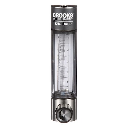 Brooks Flowmeter, Air, .2 to 5 LPM, Glass 1250AD6053ALSVV