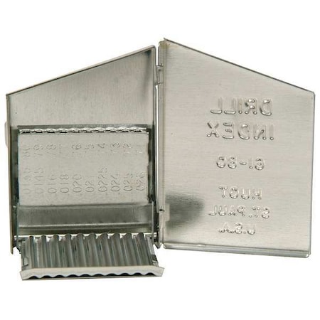 Huot Drill Bit Case, Jobber Length, Steel 10400