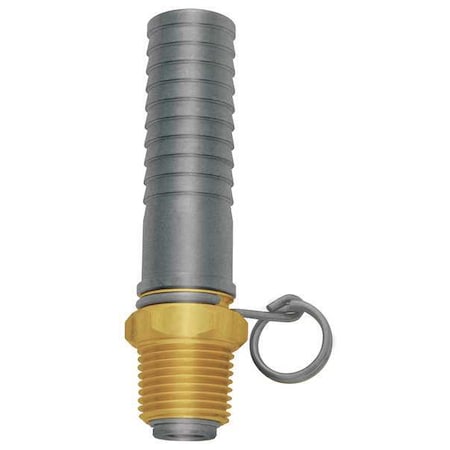 Sani-Lav Swivel Hose Adapt, Brass, 1/2MNPT, 3-7/8 L N15