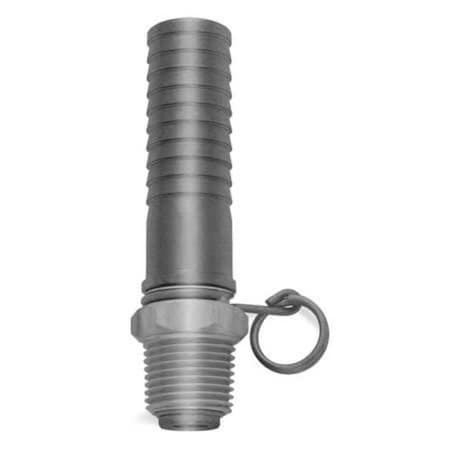 Sani-Lav Swivel Hose Adapt, SS, 1/2MNPT, 3-7/8 L N15S