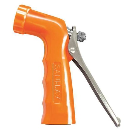 Sani-Lav Pistol Grip Spray Nozzle, 3/4" Female, 100 psi, 6.5 gpm, Safety Orange N2S