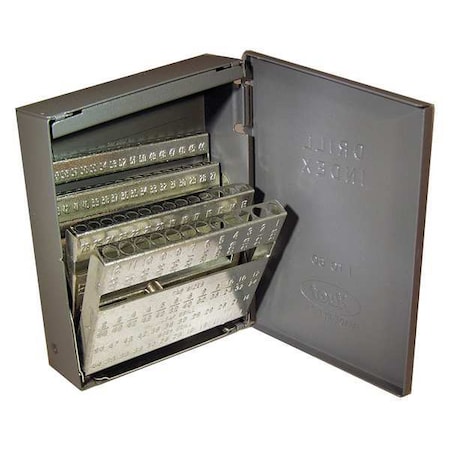 Huot Drill Bit Case, Stub Length, Steel 11500