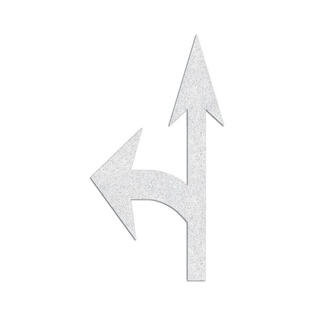 Rae Preformed Thermoplastic Pavement Markings, Thermoplastic, 12 3/4 ft Length, 7 ft Width, White PR-TH-3552