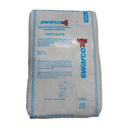 Rae Granular Thermoplastic Extrude Pavement Marking, Thermoplastic, 23 in Length, 14 in Width, White TH-CC-205-W