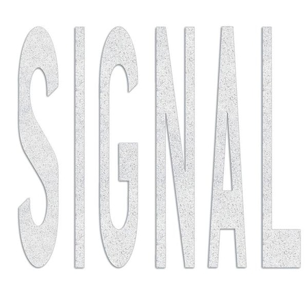 Rae Preformed Thermoplastic Pavement Markings, Thermoplastic, 8 ft Length, 10 ft Width, White PR-TH-3647