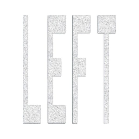 Rae Preformed Thermoplastic Pavement Markings, Thermoplastic, 8 ft Length, 6 1/8 ft Width, White PR-TH-3636